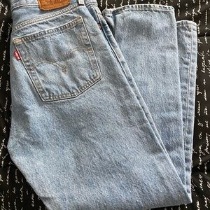 Levi’s Wedgie Straight Jean - Luxor Lanes Sz 27 in Tinted Denim